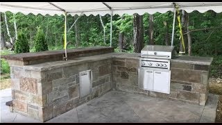 How to Build an Outdoor Kitchen  Modular Panel Assembly [upl. by Rebma68]