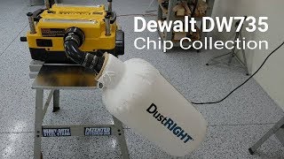 Dewalt Planer DW735  Dust Collection [upl. by Ecineg]