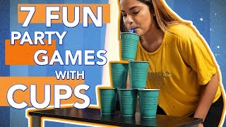 7 Fun Party Games With Cups You Must Try PART 3 [upl. by Kaplan]