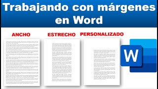 Como configurar los márgenes en Word [upl. by Dloraj]