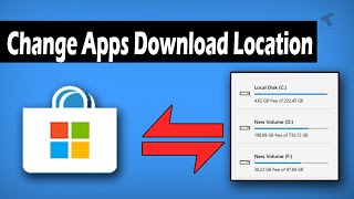 How to Change The Windows Store Apps Default Download Location [upl. by Niggem]