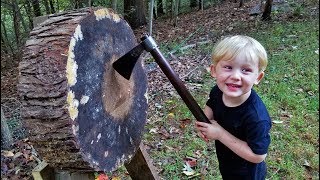 Making an AXE throwing target amp Tomahawk [upl. by Silbahc894]