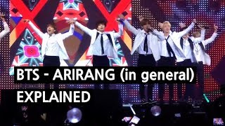 BTS  ARIRANG in general Explained by a Korean [upl. by Orelu903]