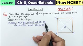 Class 9th Chapter 8 Quadrilaterals Exercise 81 Question 2 Maths new NCERT  Class 9 Ex 81 Q2 cbse [upl. by Etnaid]