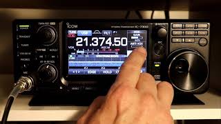 Icom IC7300 A to Z 12 VOX Function [upl. by Idyak]