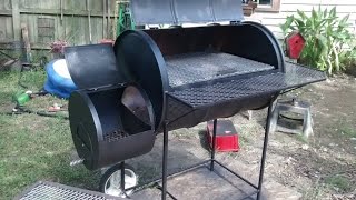 55 gallon barrel smoker build [upl. by Jacquelin]