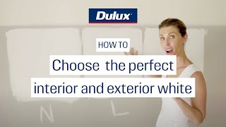 How to choose the perfect interior and exterior white  Dulux [upl. by Schlesinger]