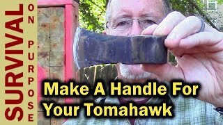 How To Make A Tomahawk Handle From Scratch [upl. by Patrizius]