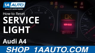 How to Reset Service Light 0409 Audi A4 [upl. by Yetty]