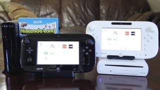 Wii U Deluxe Black vs Basic White Set Unboxing amp Comparison [upl. by Aratihc]