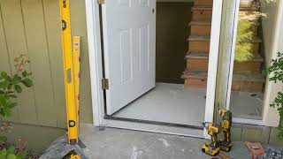 Jeld Wen Front Door Installation  Really crappy products and craftsmanship PART 1 [upl. by Eide968]