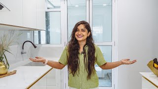 How to make a Modular Kitchen in India 😍🌟✌️ Entire white kitchen Makeover ✅ [upl. by Ettelra553]