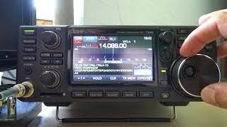 Icom IC7300 RTTY Decode Demonstration [upl. by Cordelie]