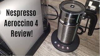 Nespresso Aeroccino 4 Milk Frother Review  Worth upgrading from the Aeroccino 3 [upl. by Nilson]