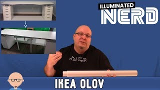 Using IKEA OLOV as Support Legs for Large Custom Desks [upl. by Adnilem]