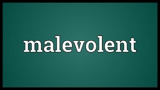 Malevolent Literary Dictionary [upl. by Trinette935]