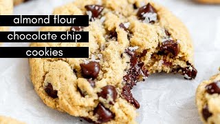 CHEWY Almond Flour Chocolate Chip Cookies [upl. by Ahsak298]