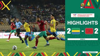 Gabon 🆚 Morocco Highlights  TotalEnergiesAFCON2021  Group C [upl. by Lukin]