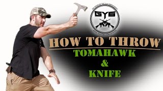 HOW TO THROW a Knife  AXE  Tomahawk [upl. by Beryle44]