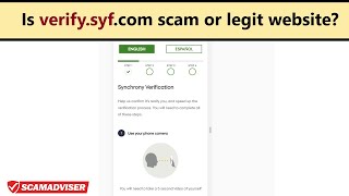 Verifysyf  scam or legit website for Synchrony verification Is verifysyfcom safe [upl. by Jarv]