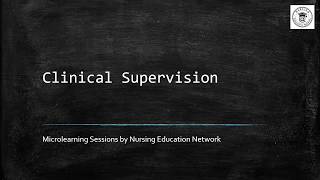 Clinical Supervision [upl. by Lexy]