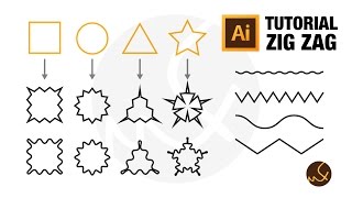 Tutorial  Zig Zag Illustrator [upl. by Ettezus]