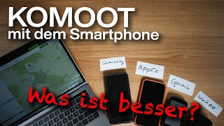 Komoot GPS Navigation Smartphone vs GarminWahoo Fahrradcomputer  Ausführlicher Test [upl. by Luciana]