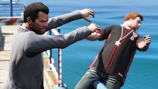 GTA 5 Shoving Pedestrians Episode 1 [upl. by Anaila]