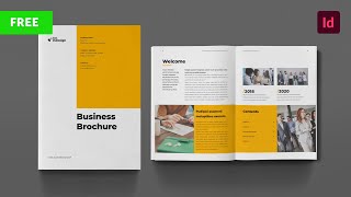 Free Brochure Template for InDesign [upl. by Lemmy]