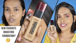 Review Demo Wear Test  LOreal Infallible 24H Fresh Wear Foundation [upl. by Aiceila]