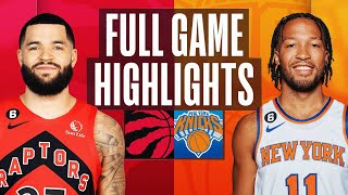 RAPTORS at KNICKS  FULL GAME HIGHLIGHTS  January 16 2023 [upl. by Laenaj]