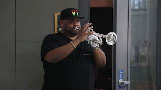 Rashawn Ross Testing out 180S37 Trumpets at Bach [upl. by Finnegan875]