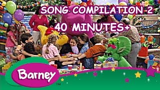 Barney  Song Compilation 2 40 Minutes [upl. by Aititil]