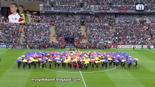 2011 UEFA Champions League Final Opening Ceremony Wembley Stadium London [upl. by Atiugram]