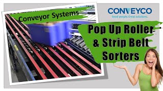 Pop Up Sorter amp Strip Belt Sorter  Conveyor [upl. by Warrick656]