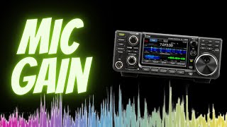 Icom 7300 How to Properly Set Mic Gain [upl. by Teiluj384]