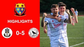 Caerleon 05 Cwmbrân Town  Gwent FA Senior cup  Quarter final highlights [upl. by Ocisnarf]