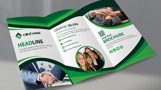 Brochure Design  Tri Fold Brochure Design in Illustrator cc [upl. by Peednam422]