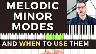 The Melodic Minor Modes and What Chords To Use Them For [upl. by Ititrefen]