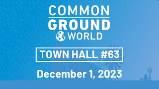 Gala Games Common Ground World  Town Hall 63  December 1 2023 [upl. by Sinclare116]