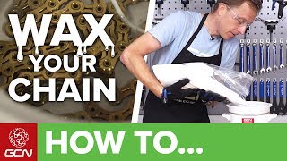 How To Wax A Bicycle Chain  Maintenance Monday [upl. by Ardnoek193]